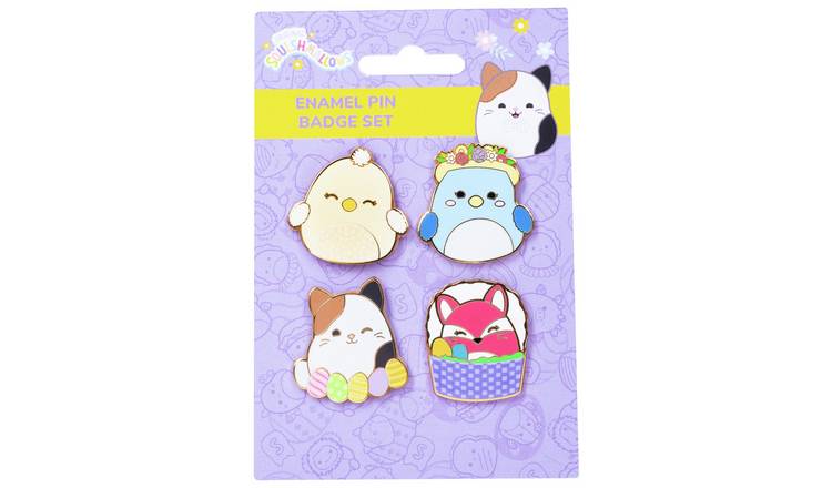 Squishmallows Enamel Pin Badges - Set of 4