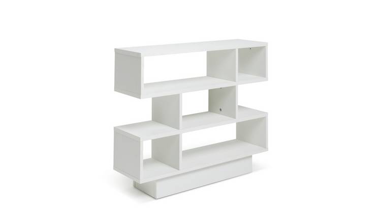 Argos Home Cubes Short Shallow Shelving Unit - White