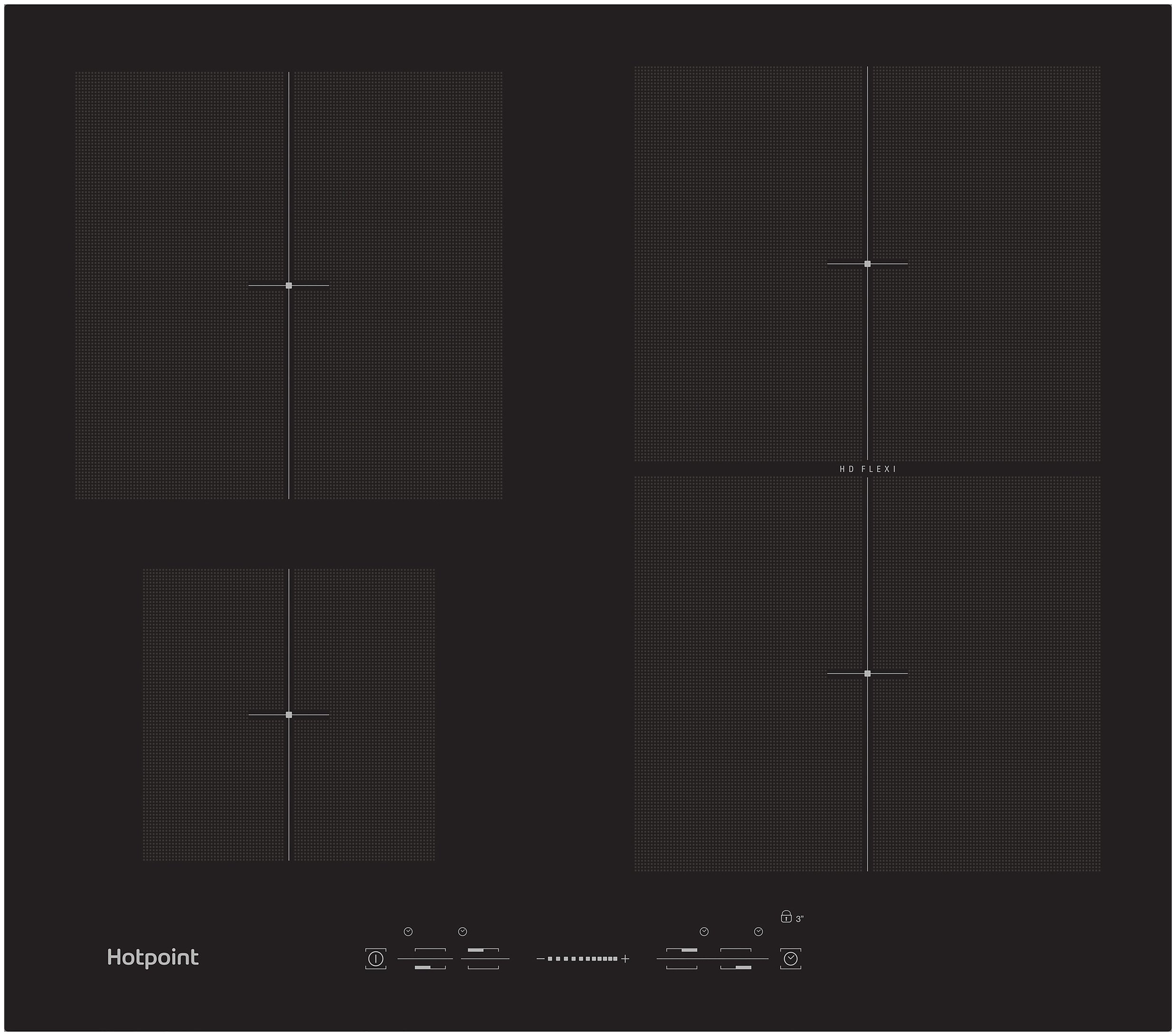 Hotpoint CIS641FB Ceramic Hob - Black