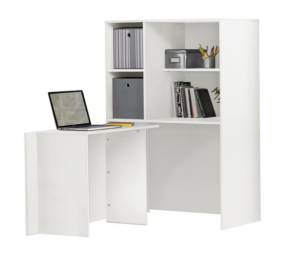 Buy HOME Calgary Hideaway Corner Desk - White at Argos.co.uk - Your ...