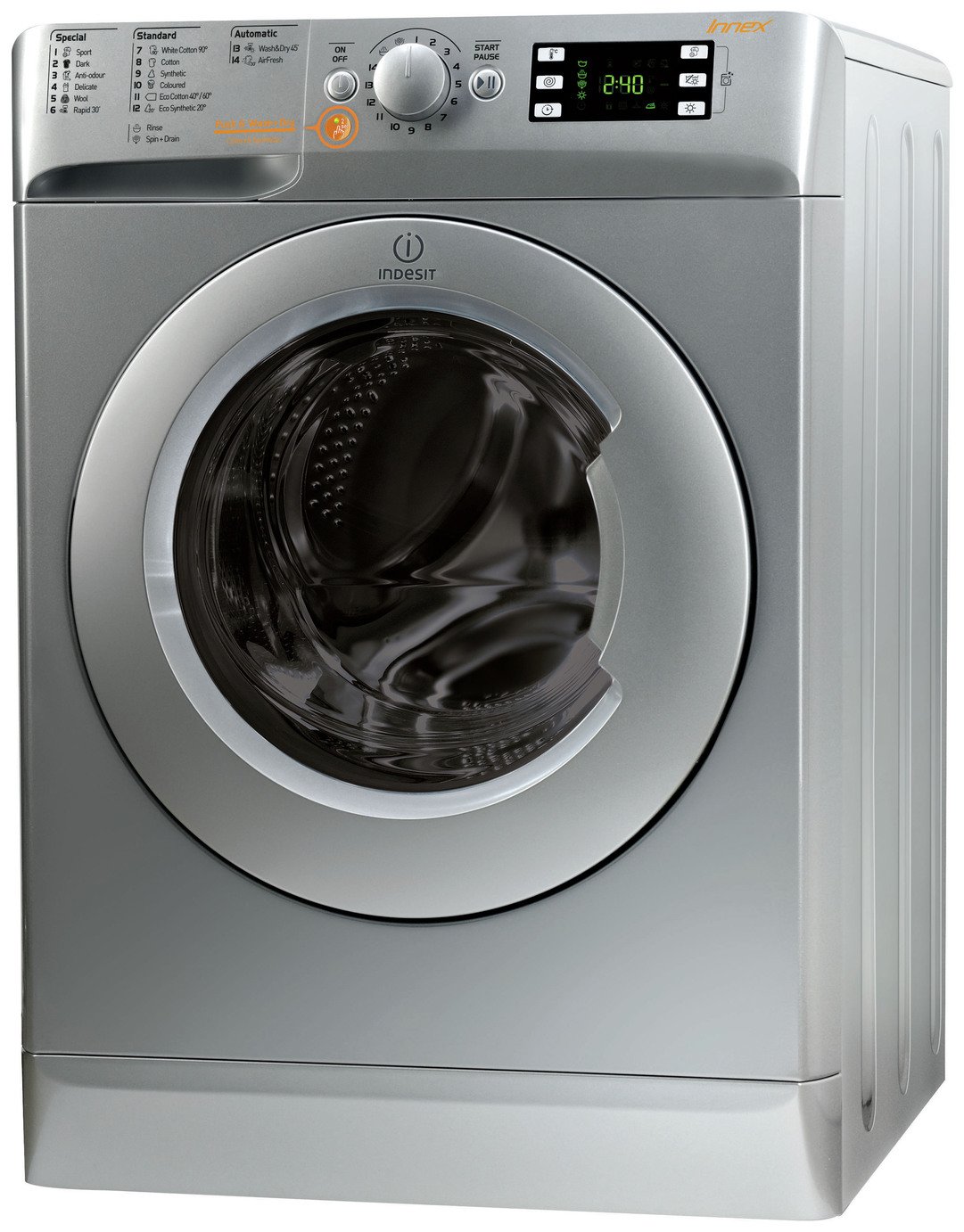 Indesit XWDE861480XS 8kg / 6kg 1400 Washer Dryer - Silver