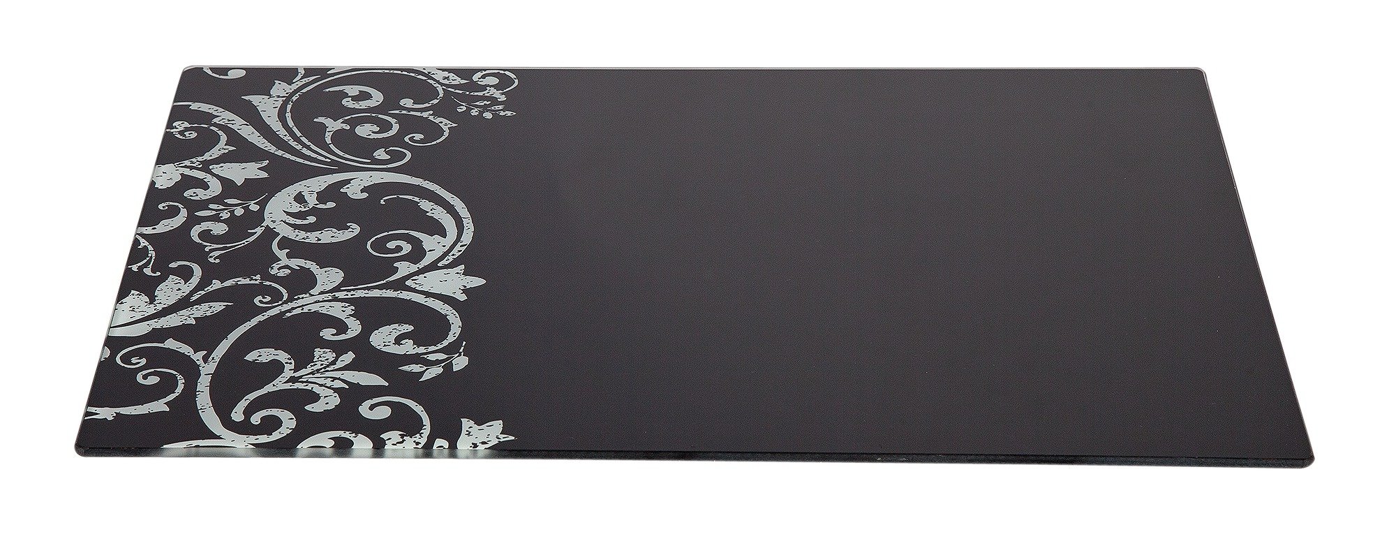 Argos Home Damask Glass Worktop Saver - Black