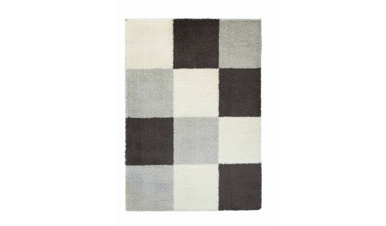 Mega Flooring Grey Shaggy  Rug - 160 x 230cm