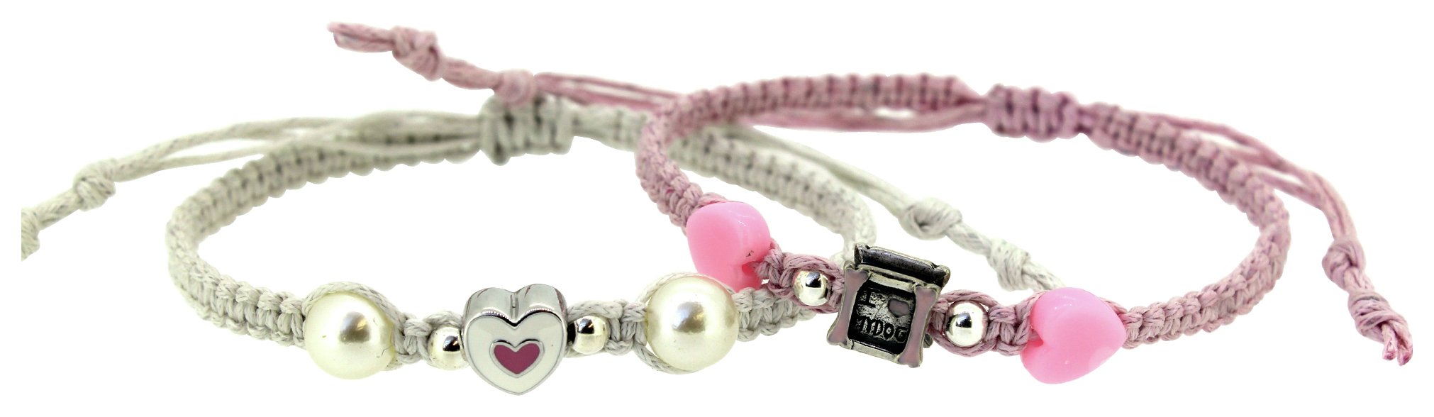 Miss Glitter S.Silver Kids Pink + White Shambala Bracelets review