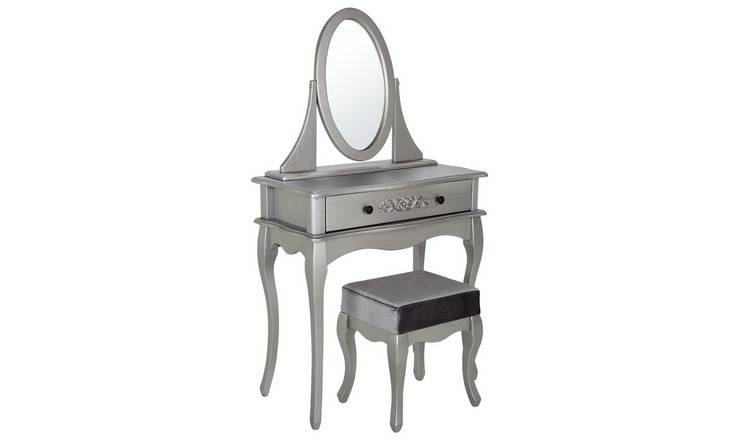 Buy Argos Home Sophia Dressing Table Stool Mirror Silver Dressing Tables Argos