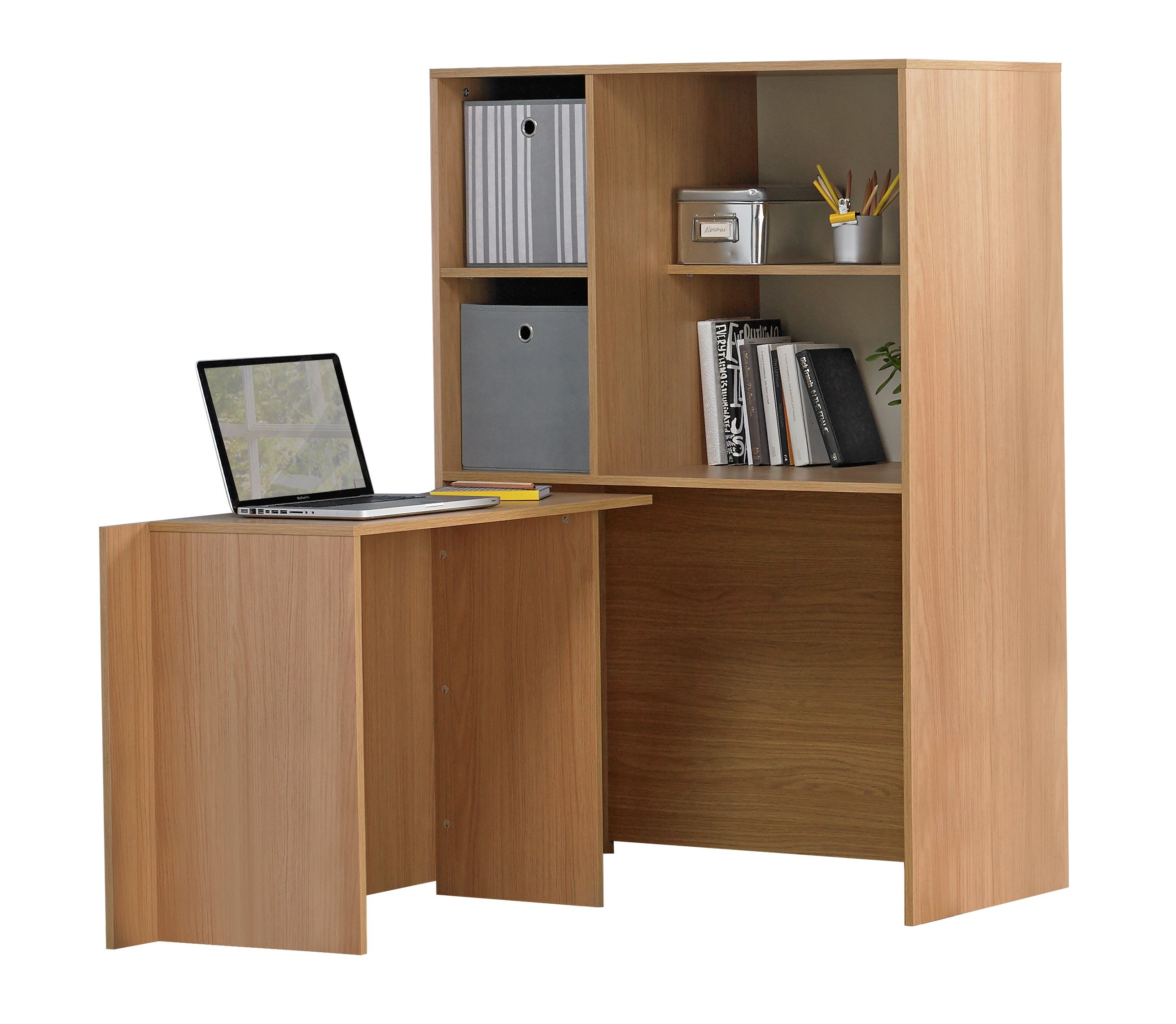 Argos Home Calgary Hideaway Corner Desk - Oak Effect