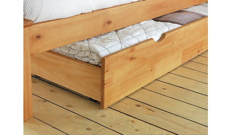 Under bed deals wooden drawers