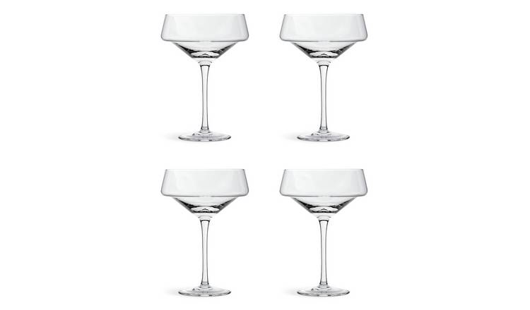 Habitat Sahara Set of 4 Champagne Coupe Glasses
