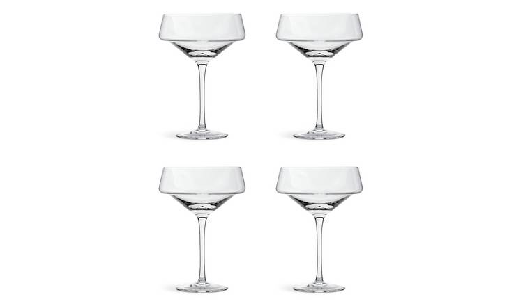Habitat Sahara Set of 4 Champagne Coupe Glasses
