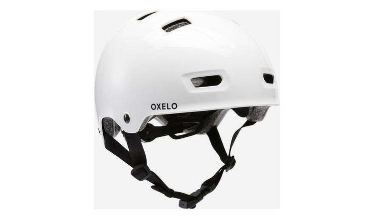 Decathlon 500 Helmet - White, M, 55 to 59cm