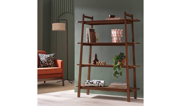Habitat x Scion Esala Wide Shelving Unit - Walnut