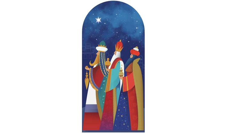 Star Cutouts 3 Kings Christmas With Gifts Cardboard Cutout