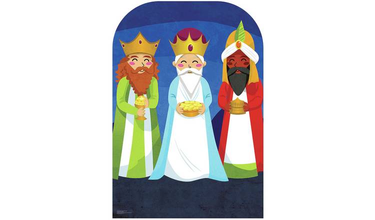 Star Cutouts 3 Kings Christmas Child Stand Cardboard Cutout