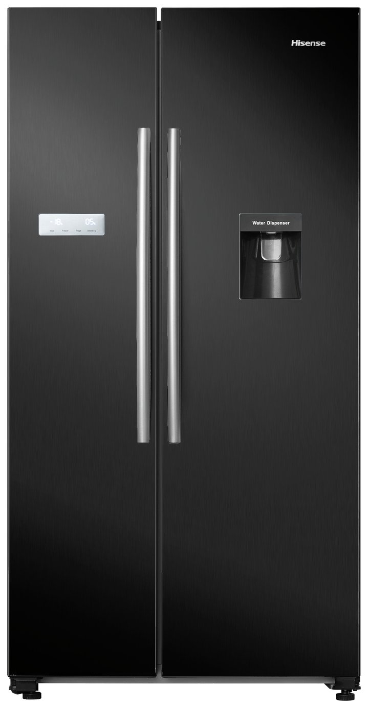 Hisense RS741N4WBE American Fridge Freezer - Black