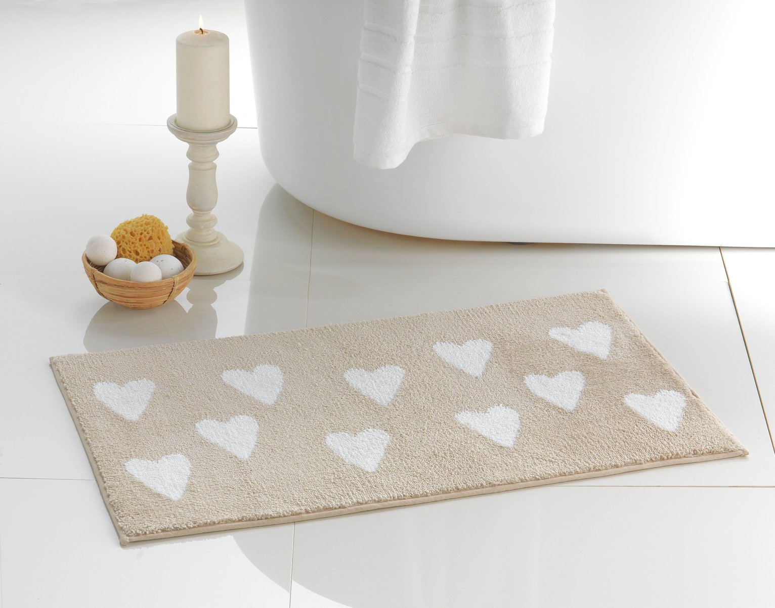 Argos Home Hearts Bath Mat Review