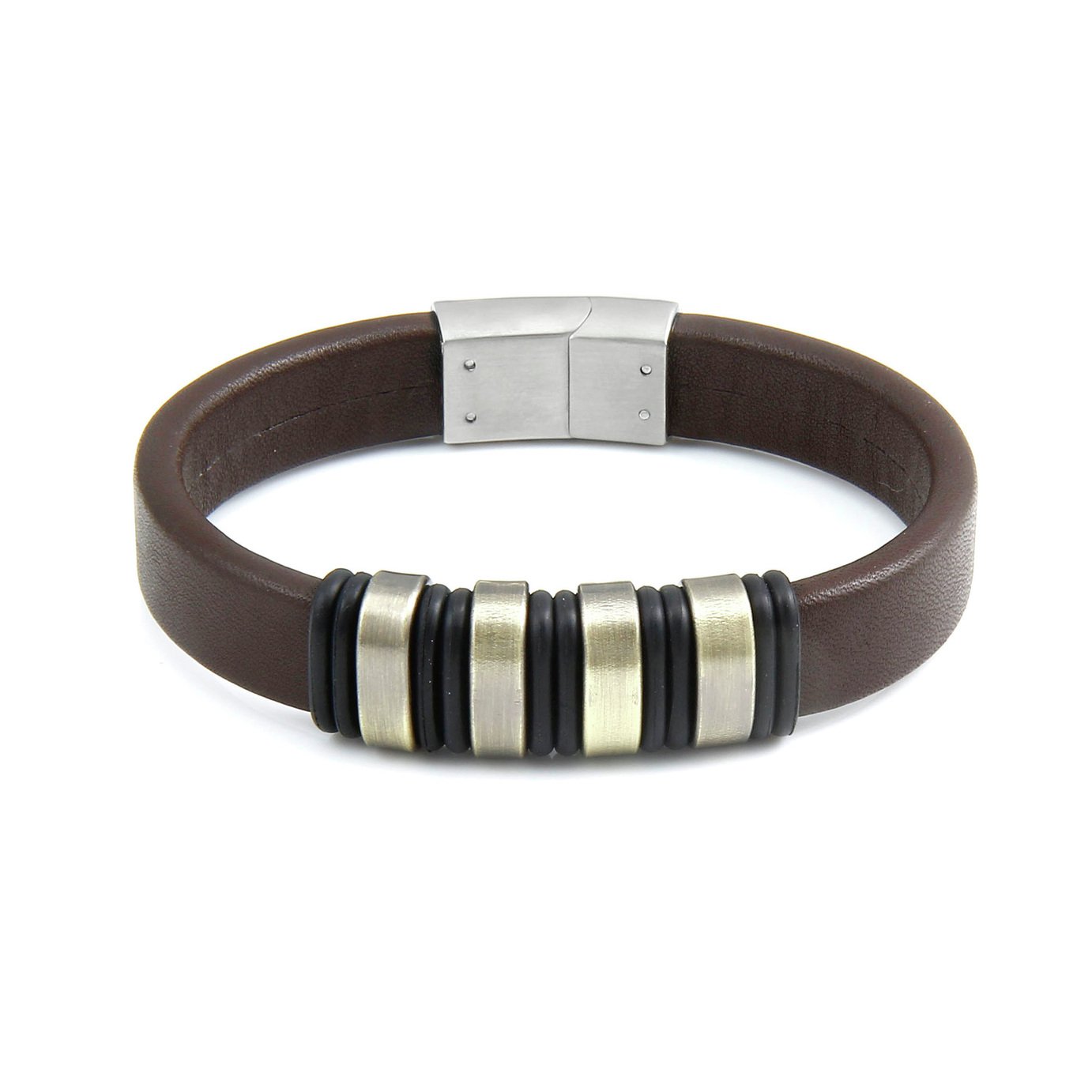 Revere Stainless Steel and Brown Leather Bracelet Review