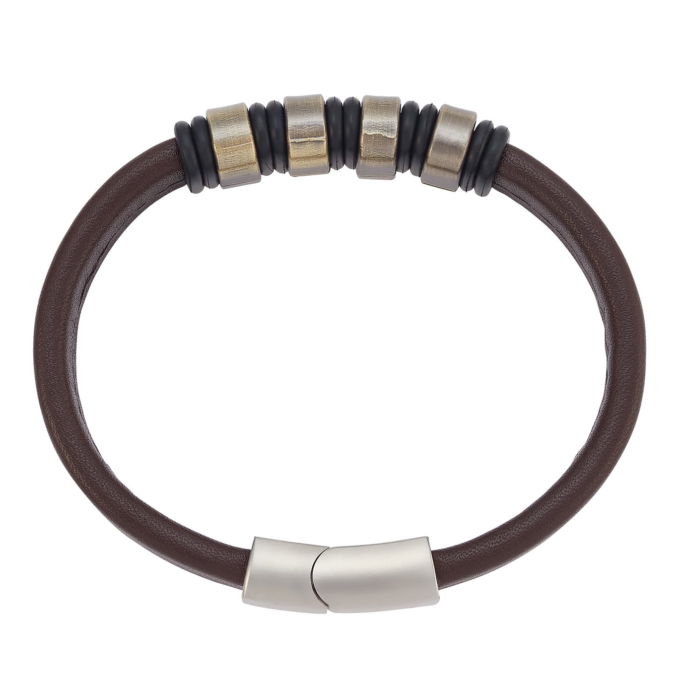 Revere Stainless Steel and Brown Leather Bracelet Review