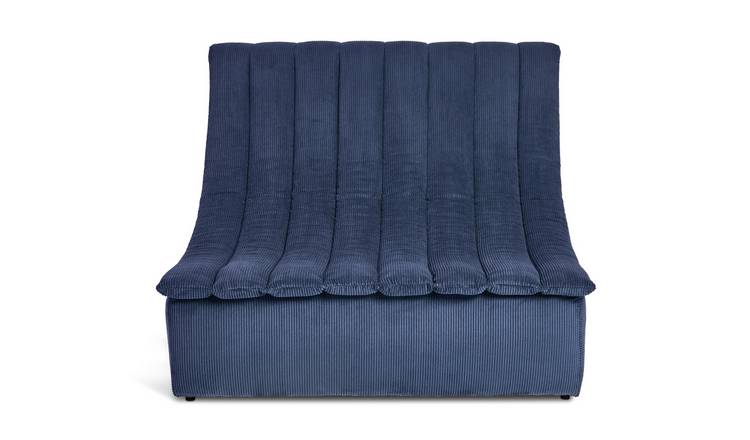 Habitat 60 Scoop Fabric Chair - Navy