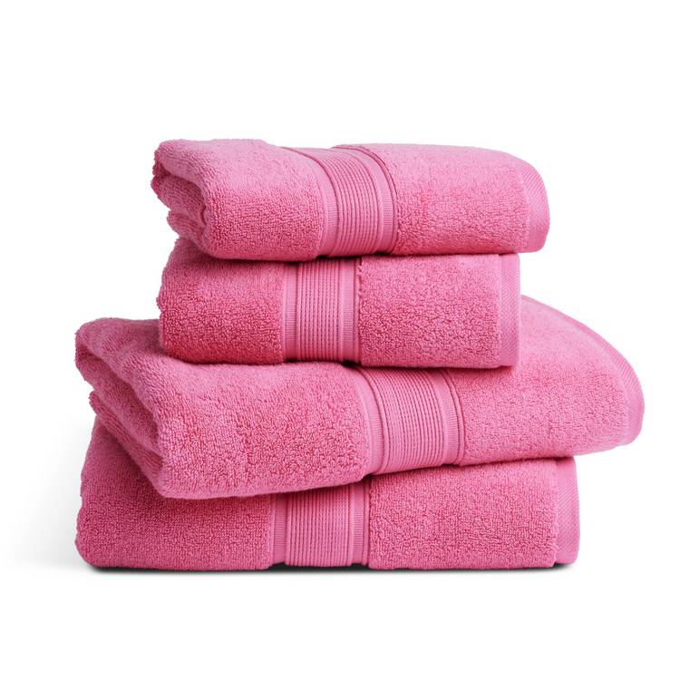 Habitat Cotton Supersoft 4 Piece Towel Bale - Raspberry 0