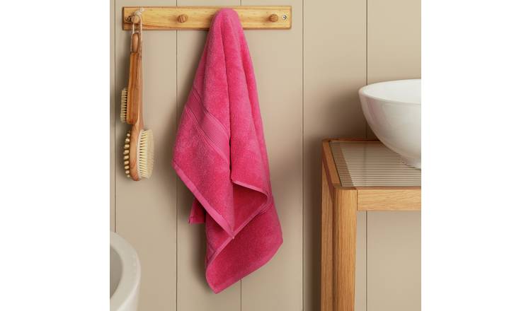 Habitat Cotton Supersoft Hand Towel - Raspberry