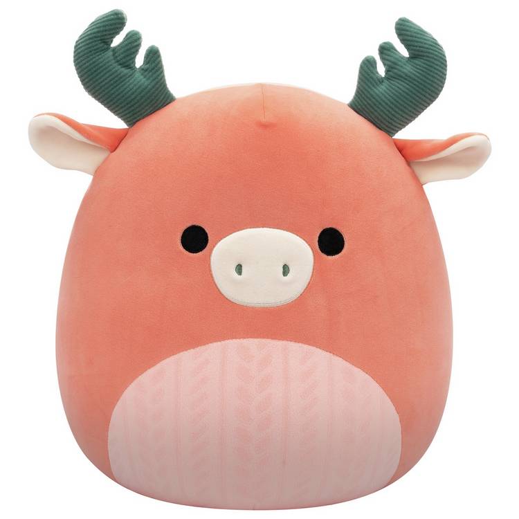 Squishmallows 12 Inch Romelu Peach Moose Plush 0