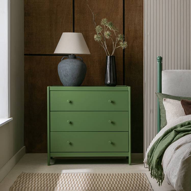 Habitat Bronte 3 Drawer Chest - Green 0