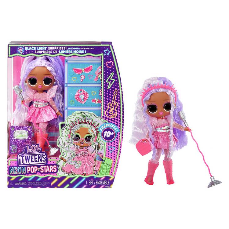 L.O.L. Surprise Tweens Neon Pop Stars Kitty K Fashion Doll 0