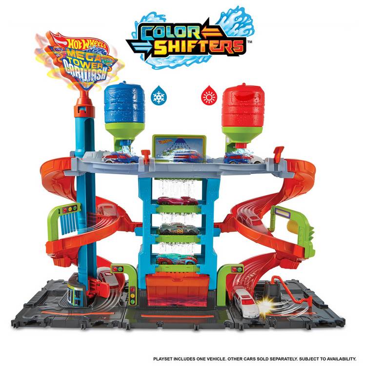 Hot Wheels City Mega Car Wash with 1 Colour Shifters Car Toy 0