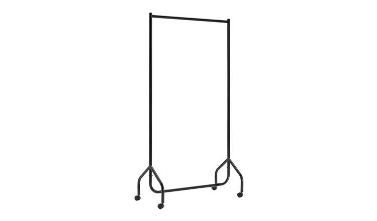 Argos Home Single Heavy Duty Clothes Rail - Black