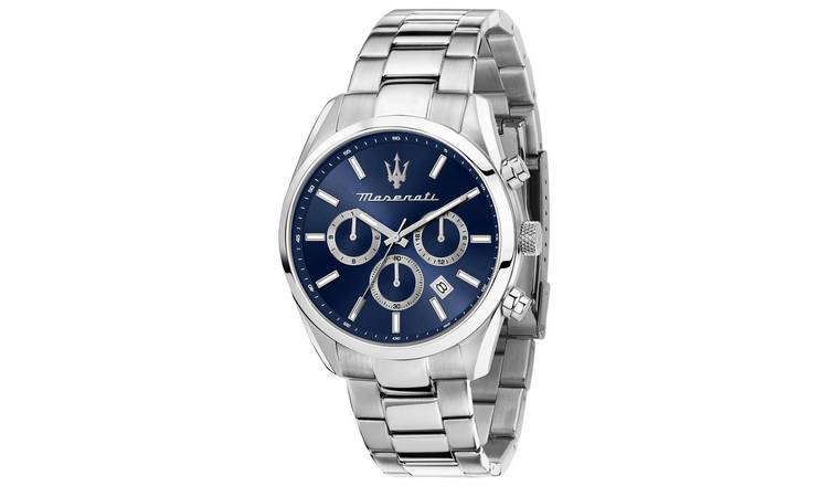 Maserati Attrazione Blue Dial Stainless Steel Bracelet Watch