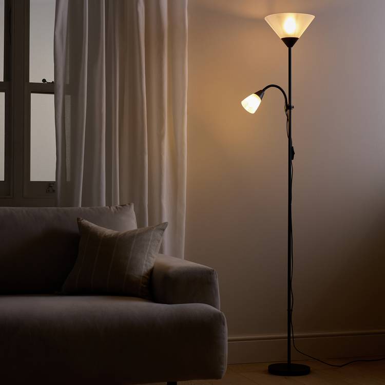 Argos Home Father and Child Floor Lamp - Black 0