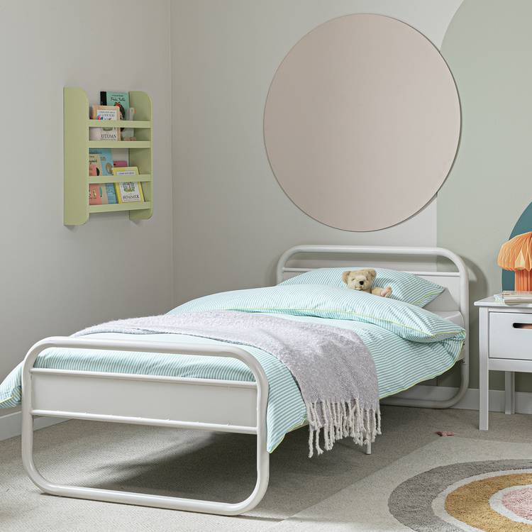 Habitat Kids Rory Curved Single Metal Bed Frame - Grey 0