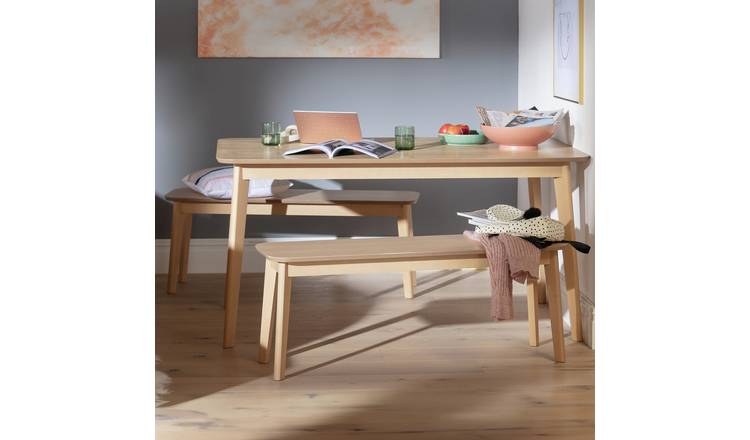 Small oak dining on sale table argos