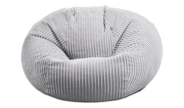 rucomfy Goliath Jumbo Cord Bean Bag - Light Grey
