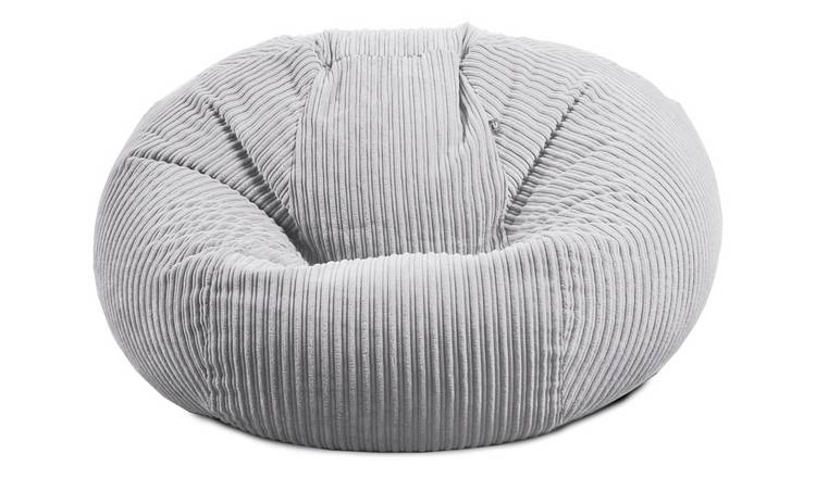 Rucomfy Goliath Jumbo Cord Bean Bag - Light Grey