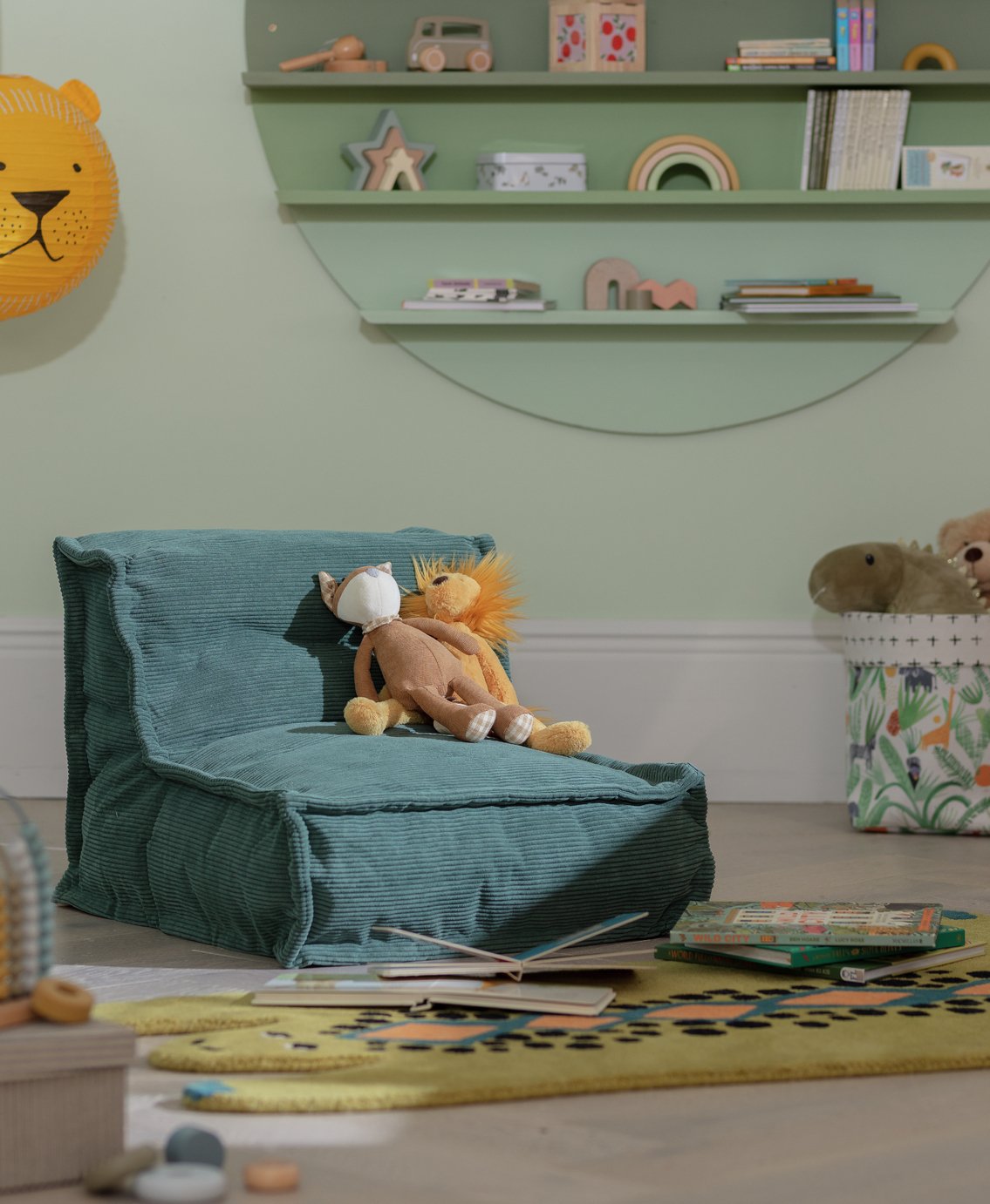 Buy Habitat Kids Mini Estelle Coord Beanbag - Green | Bean bags
