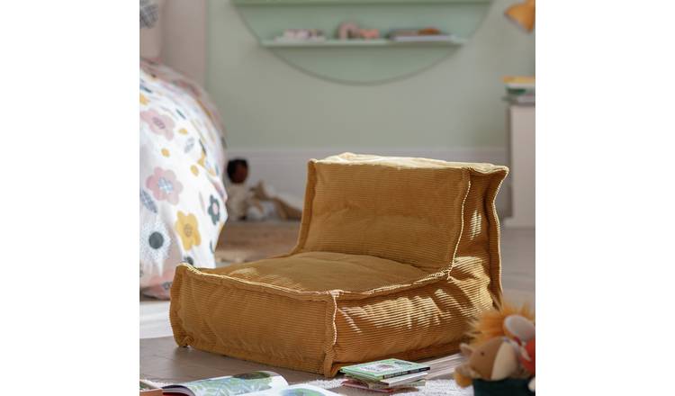 Habitat Kids Mini Estelle Cord Beanbag - Mustard