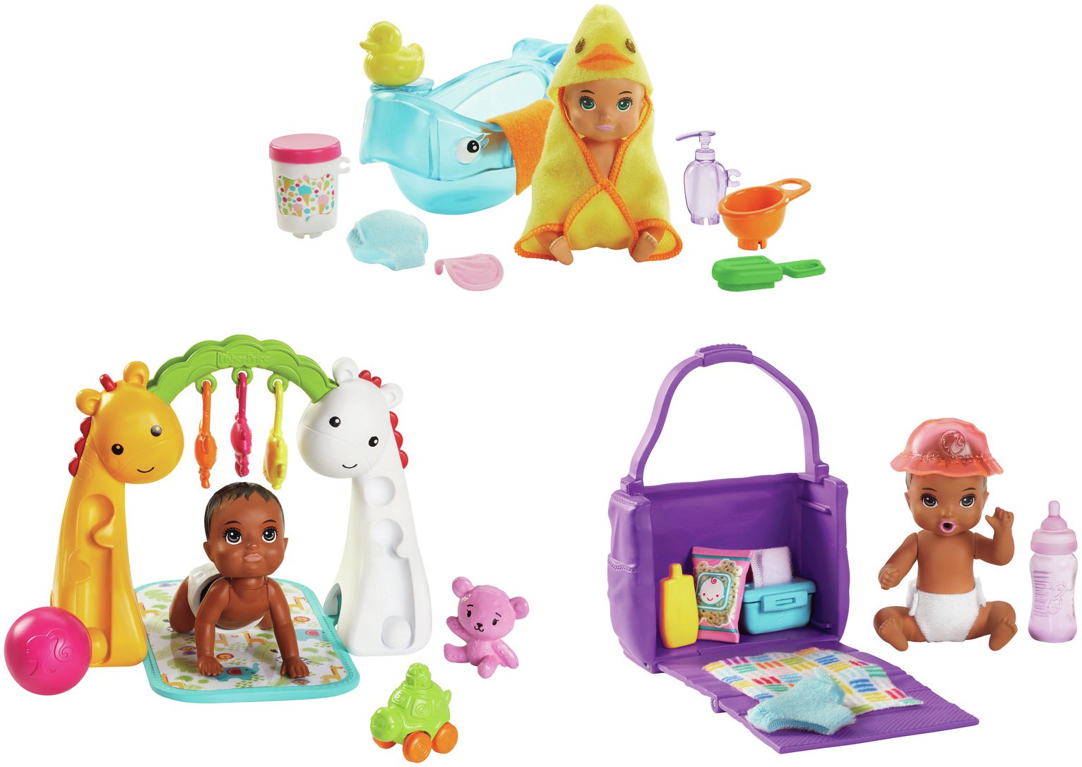 barbie baby playsets