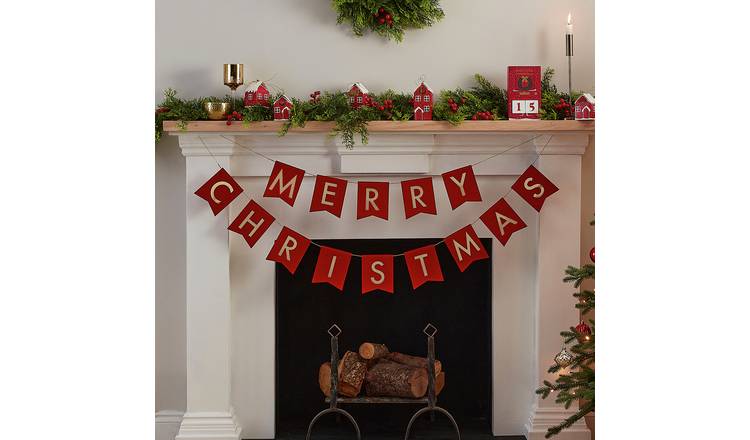 Buy Ginger Ray Red Christmas Flag Bunting | Party decorations and ...