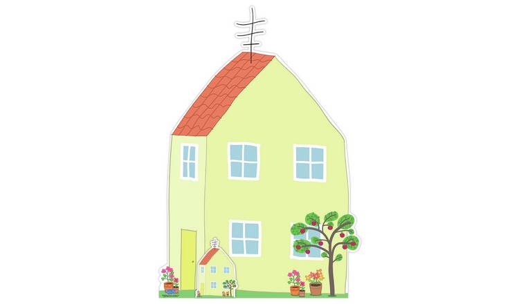 Star Cutouts Peppa Pig House and Apple Tree Cardboard Cutout