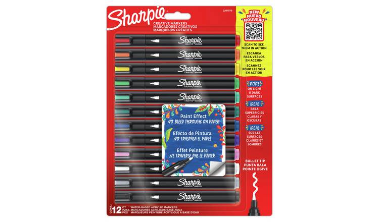 Sharpie Bullet Tip Creative Markers - 12 Pack 