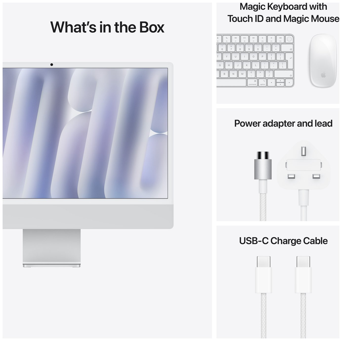 Buy Apple iMac 2024 24in M4 10 Core 24GB 512GB - Silver | iMacs