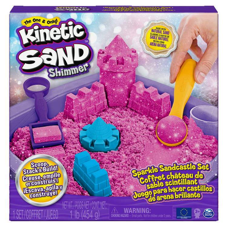 Kinetic Sand Shimmer Sparkle Sandcastle Set 0