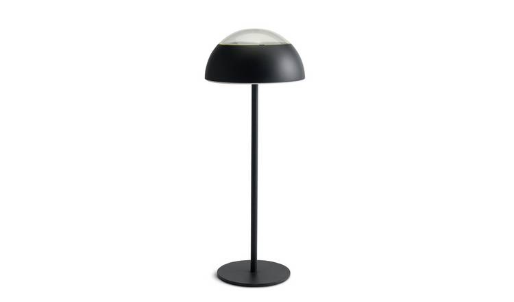 Habitat Solar Black Metal Table Lamp