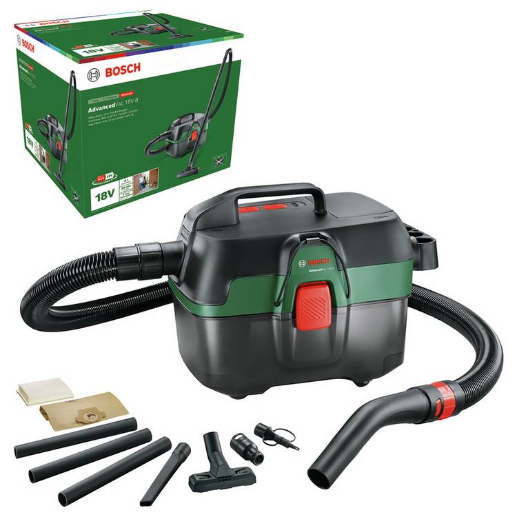 Bosch 8L Cordless Handheld Wet and Dry Vacuum Cleaner - 18V 0