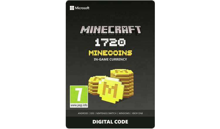 Gift Card Moeda para Jogo Minecraft Minecoins - 1720 Coins Loja Oliz 