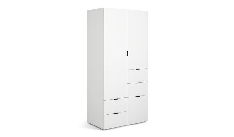 Habitat Zeke 2 Door Wardrobe - White