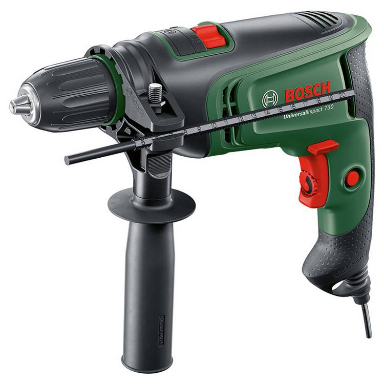 Bosch Corded Universal Impact Hammer Drill - 730W 0