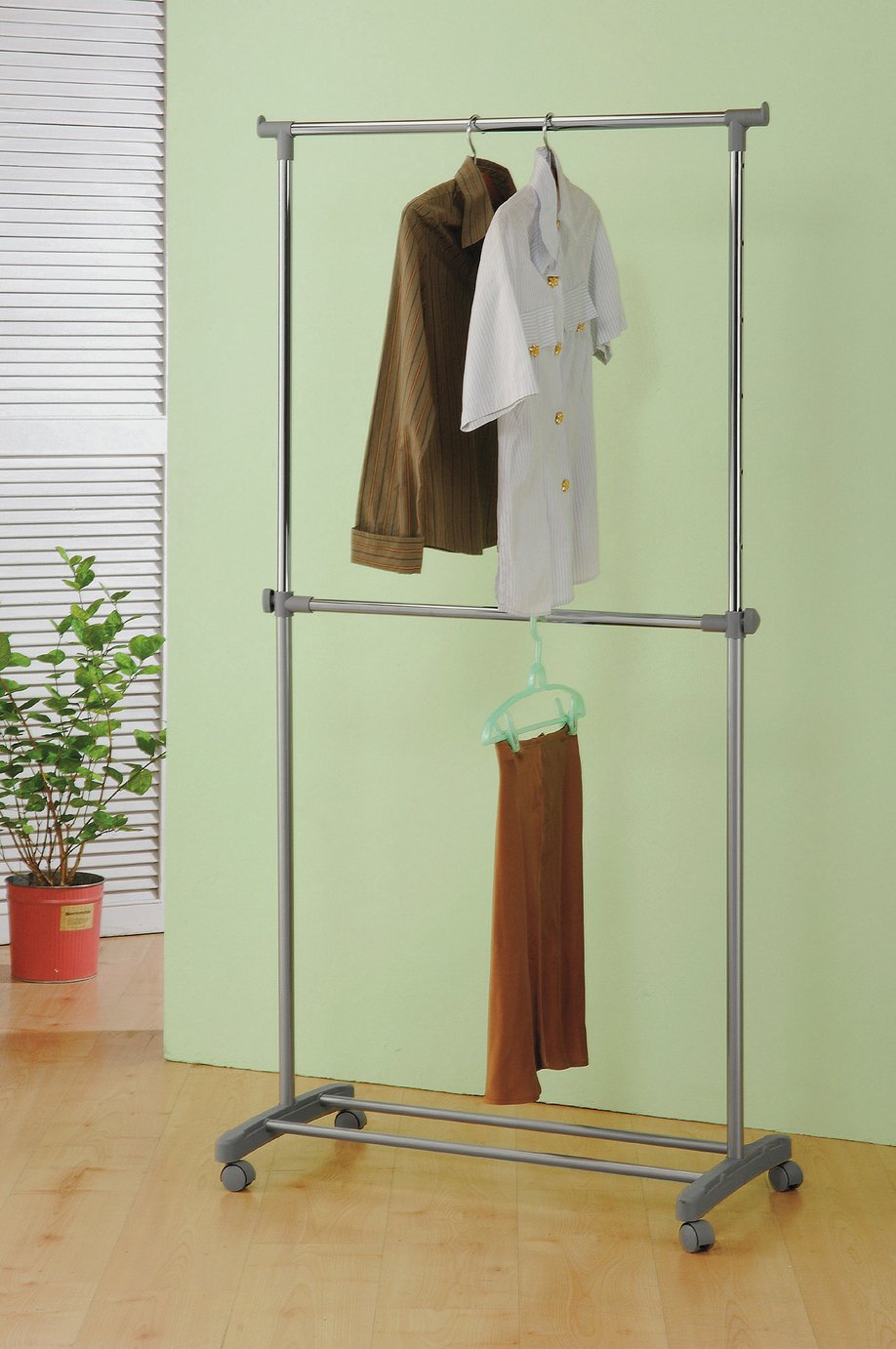 Argos Home Adjustable Chrome 2 Tier Clothes Rail Review