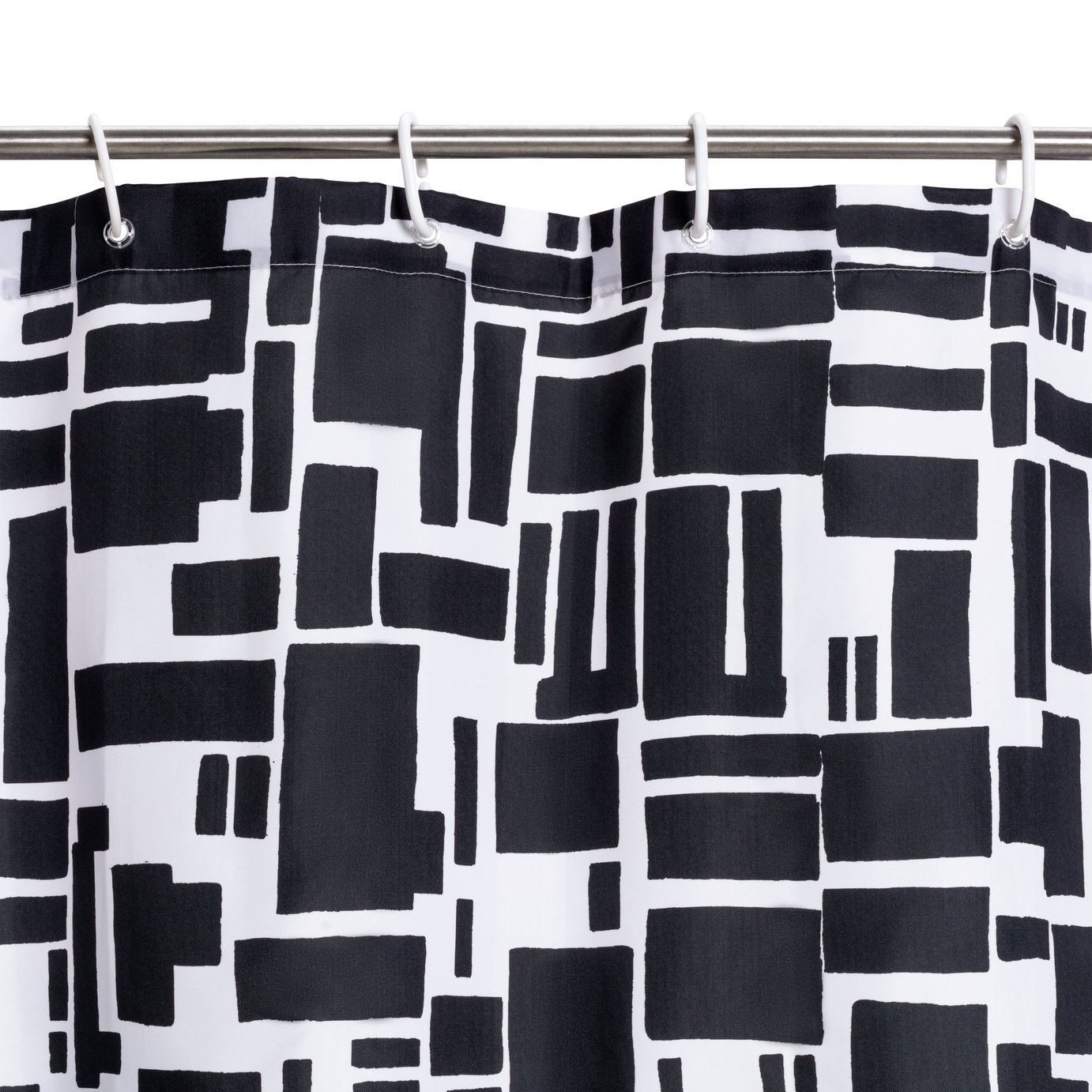 Habitat Ink Geo Shower Curtain with anti-bacterial finish